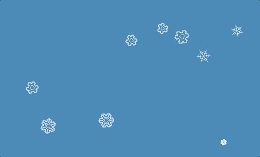 Carrd Snowflakes, Snowflakes (Animated)