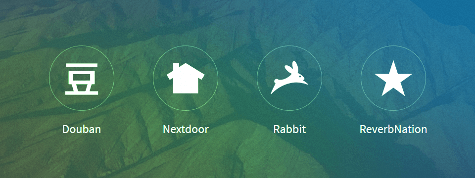 Carrd Douban, Nextdoor, Rabbit, ReverbNation added on April 25, 2018