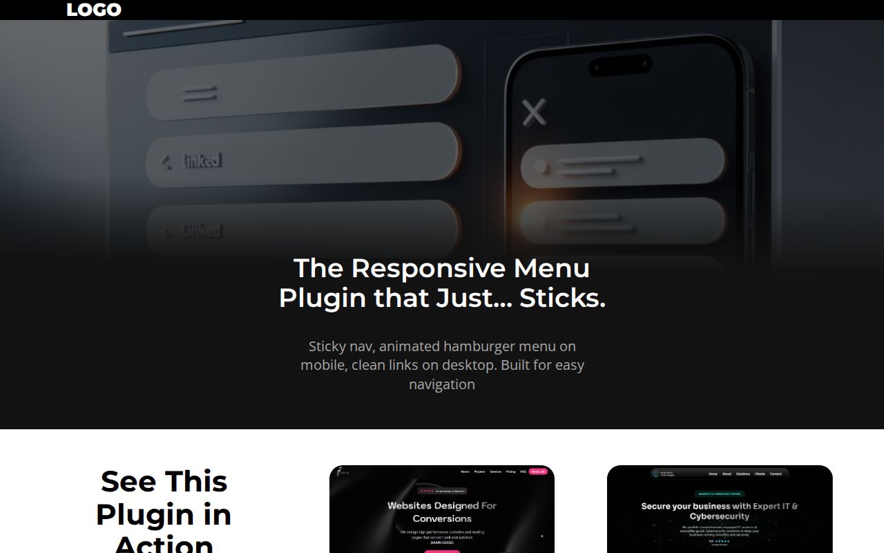 Sticky nav bar solution for carrd plus responsive menu (by Triston ...